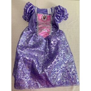 Disney Rapunzel Tangled Costume Dress age 4-6X Purple Pink new Character Cameo